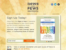 Tablet Screenshot of newsandpews.com